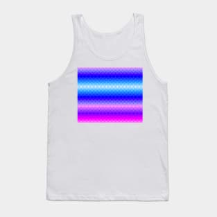 Pink Purple Blue Gradient Scales Tank Top